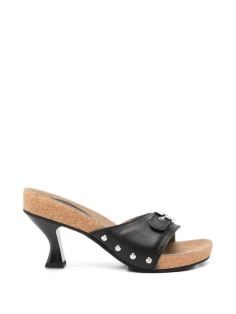 Scholl Luna Heel buckle-detail studded sandals