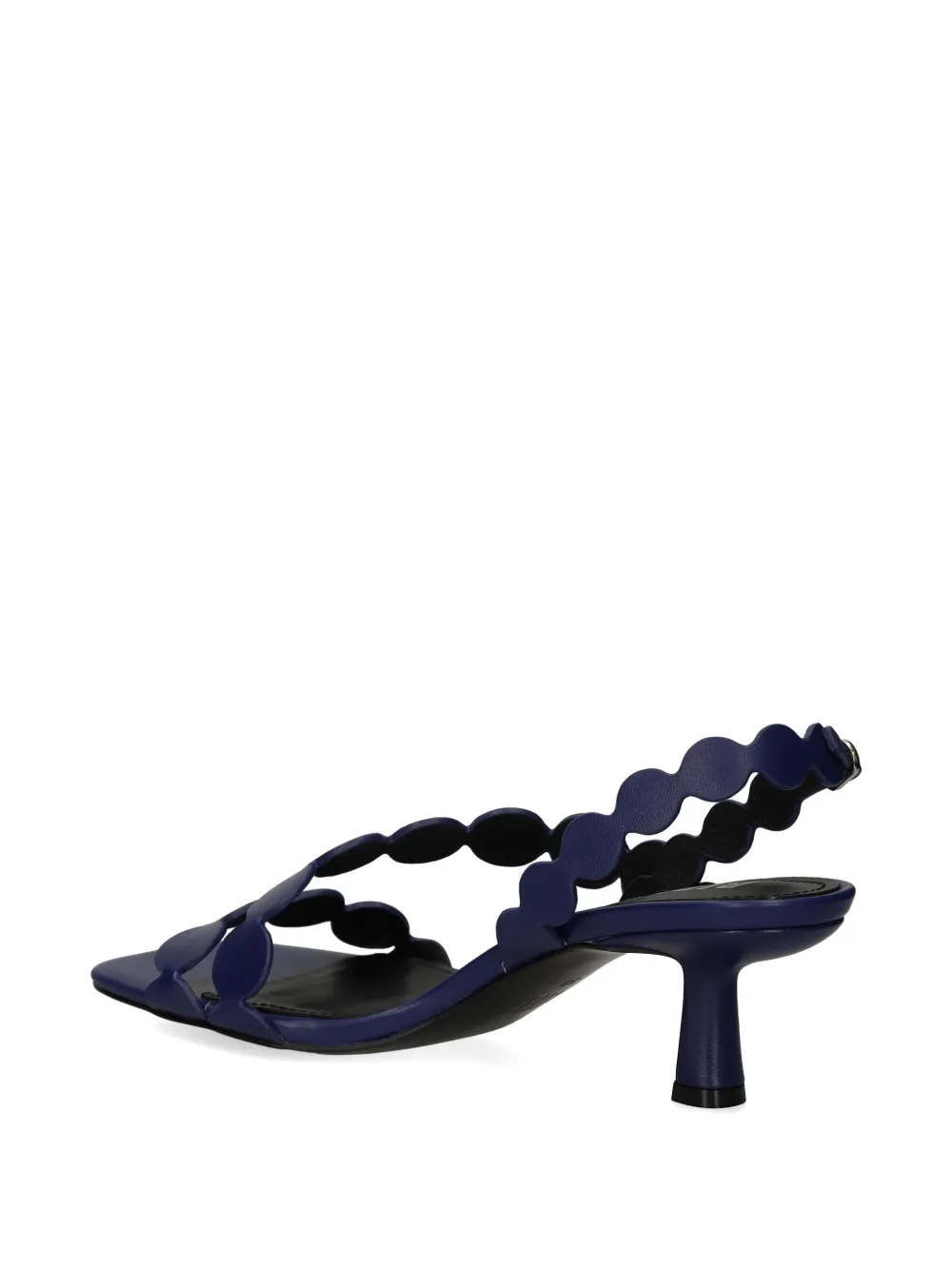Bibi Lou Onami scalloped leather sandals Blauw