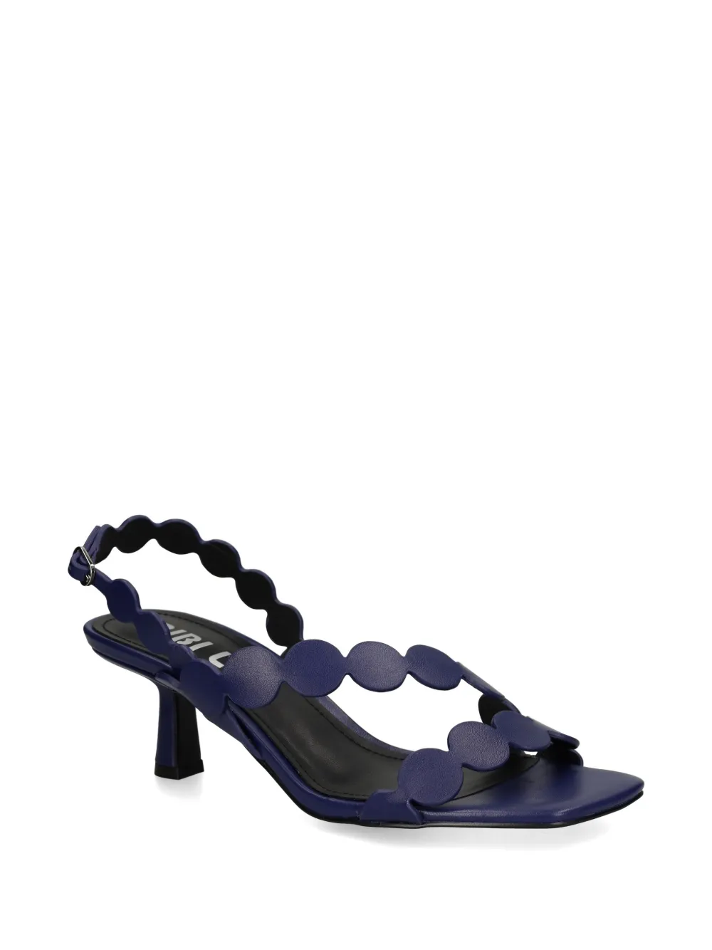 Bibi Lou Onami scalloped leather sandals Blauw