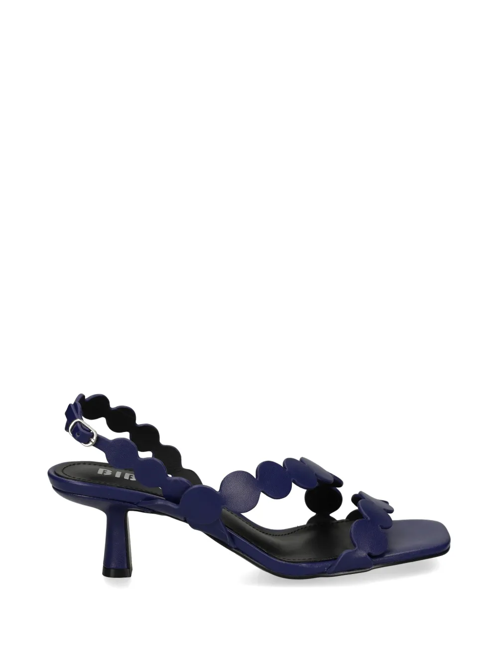 Bibi Lou Onami scalloped leather sandals Blauw
