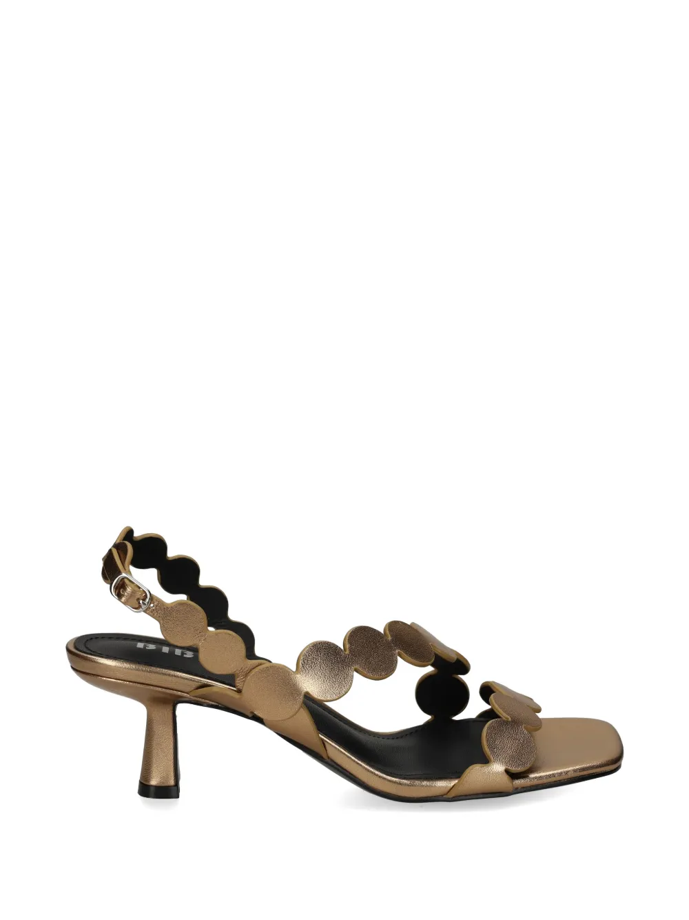 Bibi Lou Onami scalloped-strap leather sandals Goud