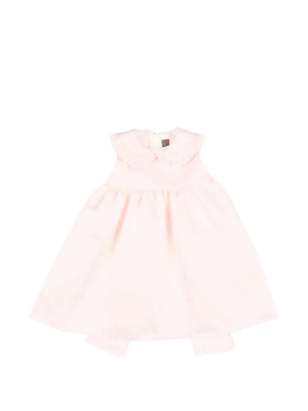 Little Bear ruffled-collar bow-detail dress - Rosa