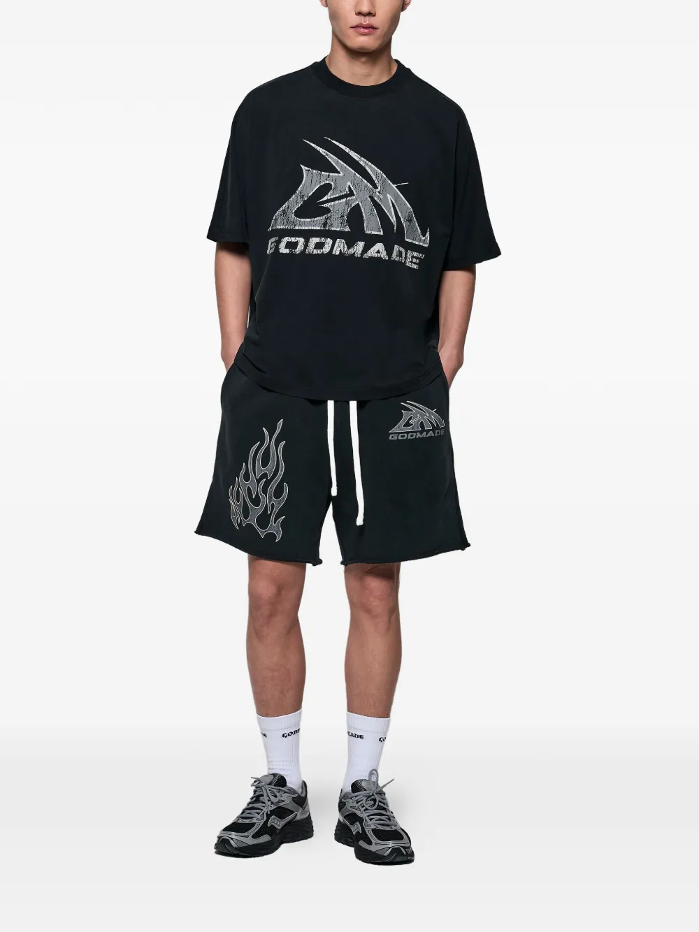  Godmade Camiseta De Algodón - Negro 