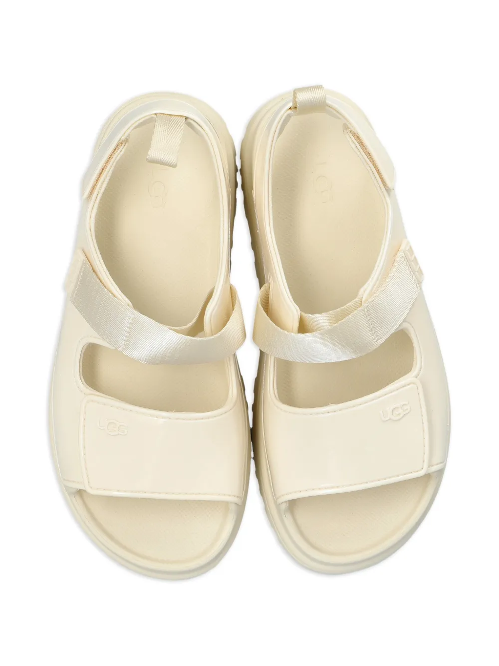 UGG Kids GoldenGlow touch-strap sandals Beige