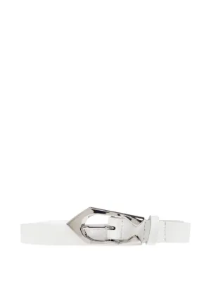 IRO Paris Hecate white silver buckle Italian leather belt IRO Embellas Belt – Mikinola main image 2