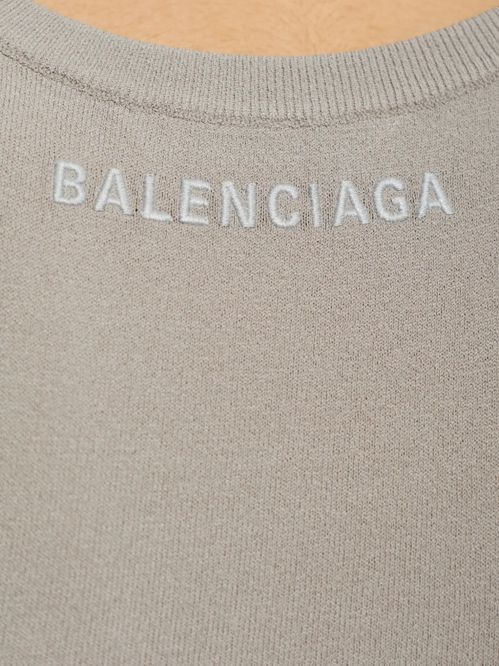 Balenciaga Tanktop met geborduurd logo Grijs