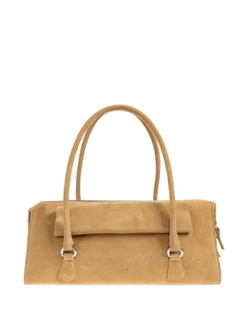 IRO suede-finish zip-top tote bag