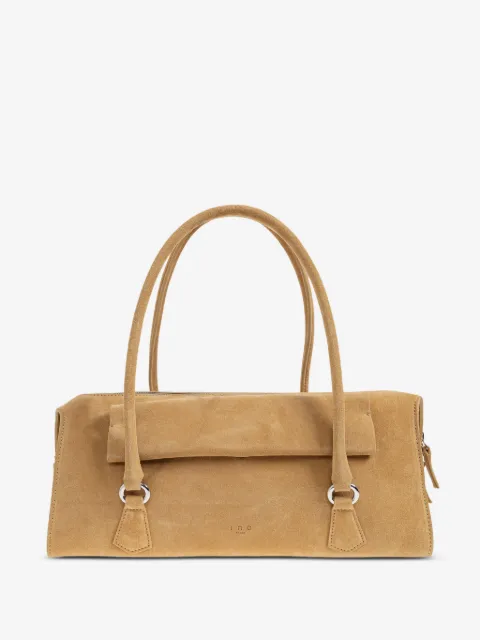 IRO sac cabas zippé à fini daim