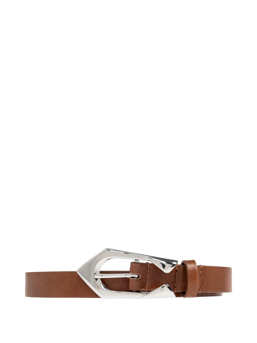 IRO engraved-buckle leather belt - Marrone