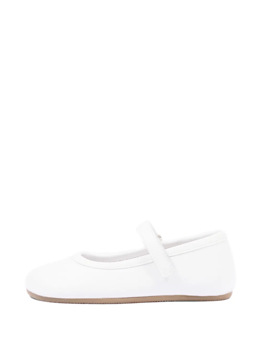 Pisamonas touch-strap leather ballet flats Wit