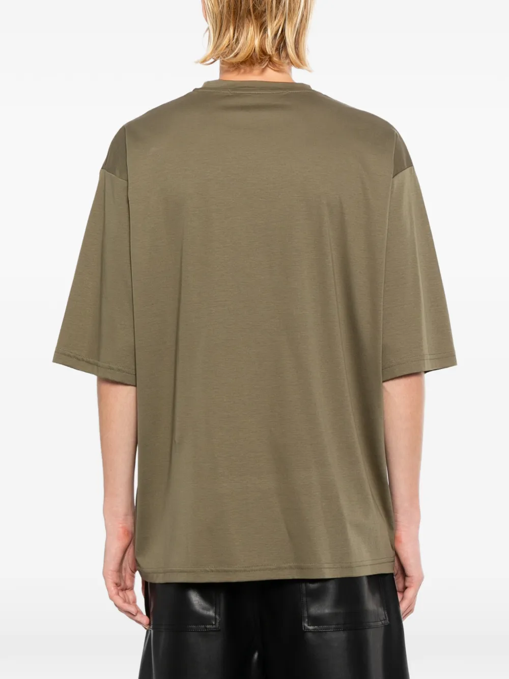 LES HOMMES T-shirt met print Groen