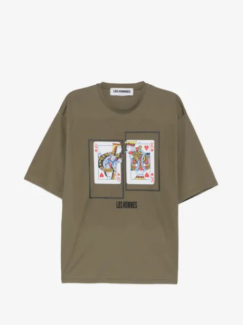 LES HOMMES t-shirt med tryck
