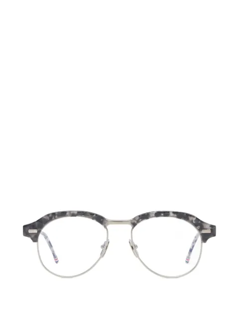 Thom Browne Eyewear tortoiseshell-effect browline-frame glasses