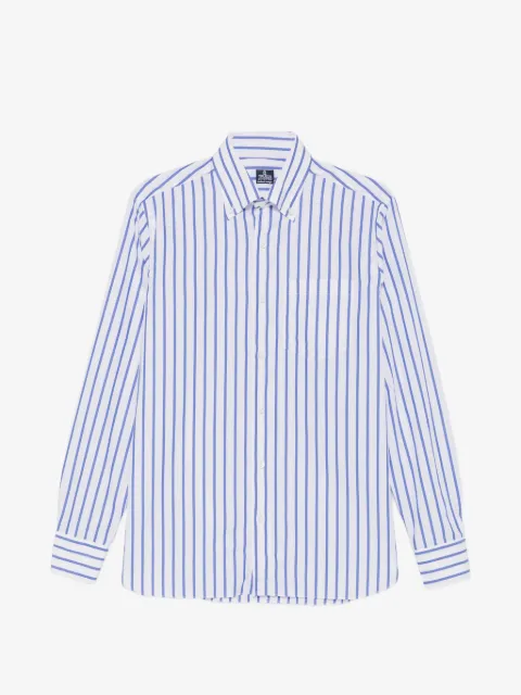 Truzzi vertical-stripe button-down shirt