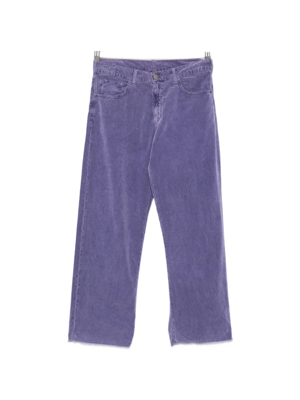 Massimo Alba corduroy raw-cut jeans - Viola