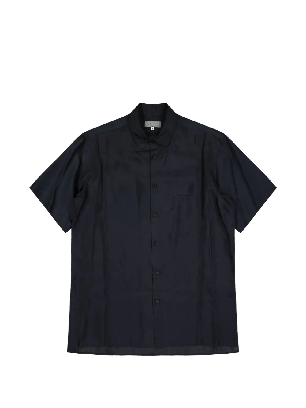 Yohji Yamamoto Big half-sleeve shirt - Nero