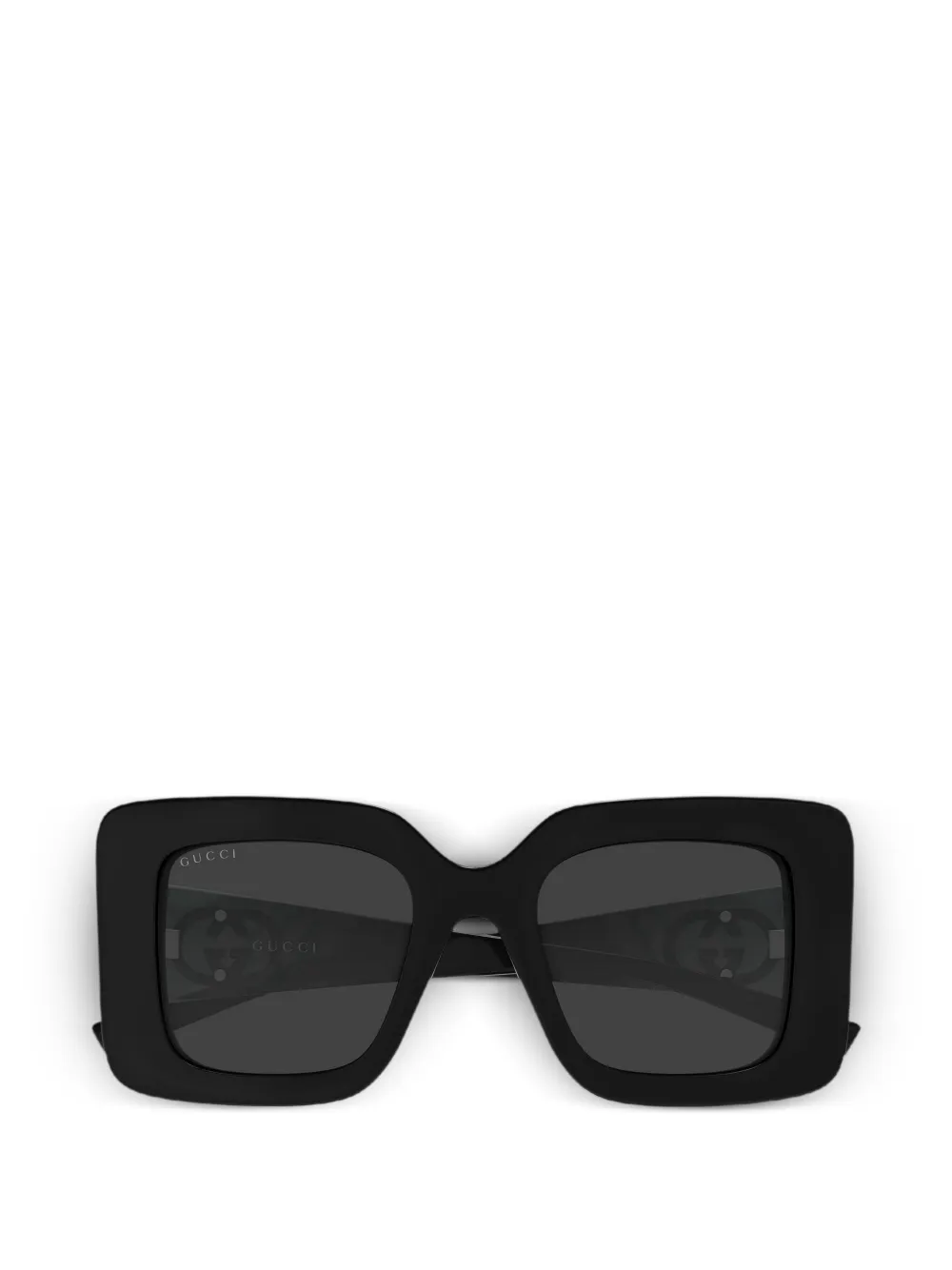 Gucci Interlocking G square-frame sunglasses - Schwarz