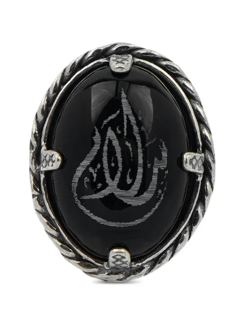 Gem Kingdom engraved mother-of-pearl ring