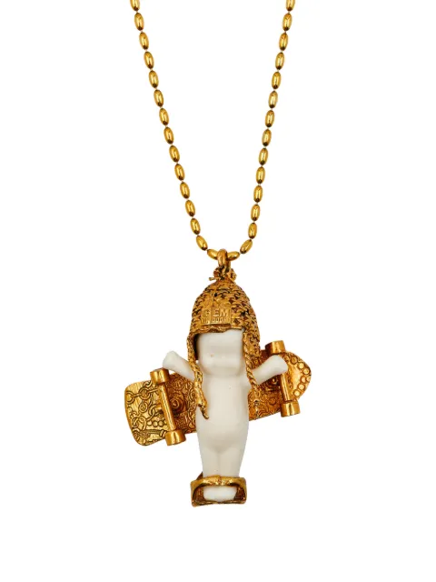 Gem Kingdom Skate Girl pendant necklace