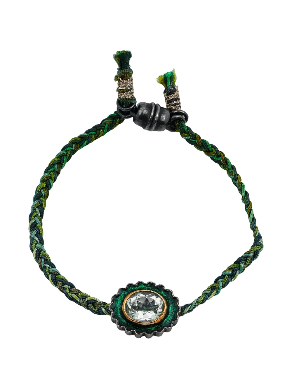 Patricia Arango amethyst braided bracelet - Nero