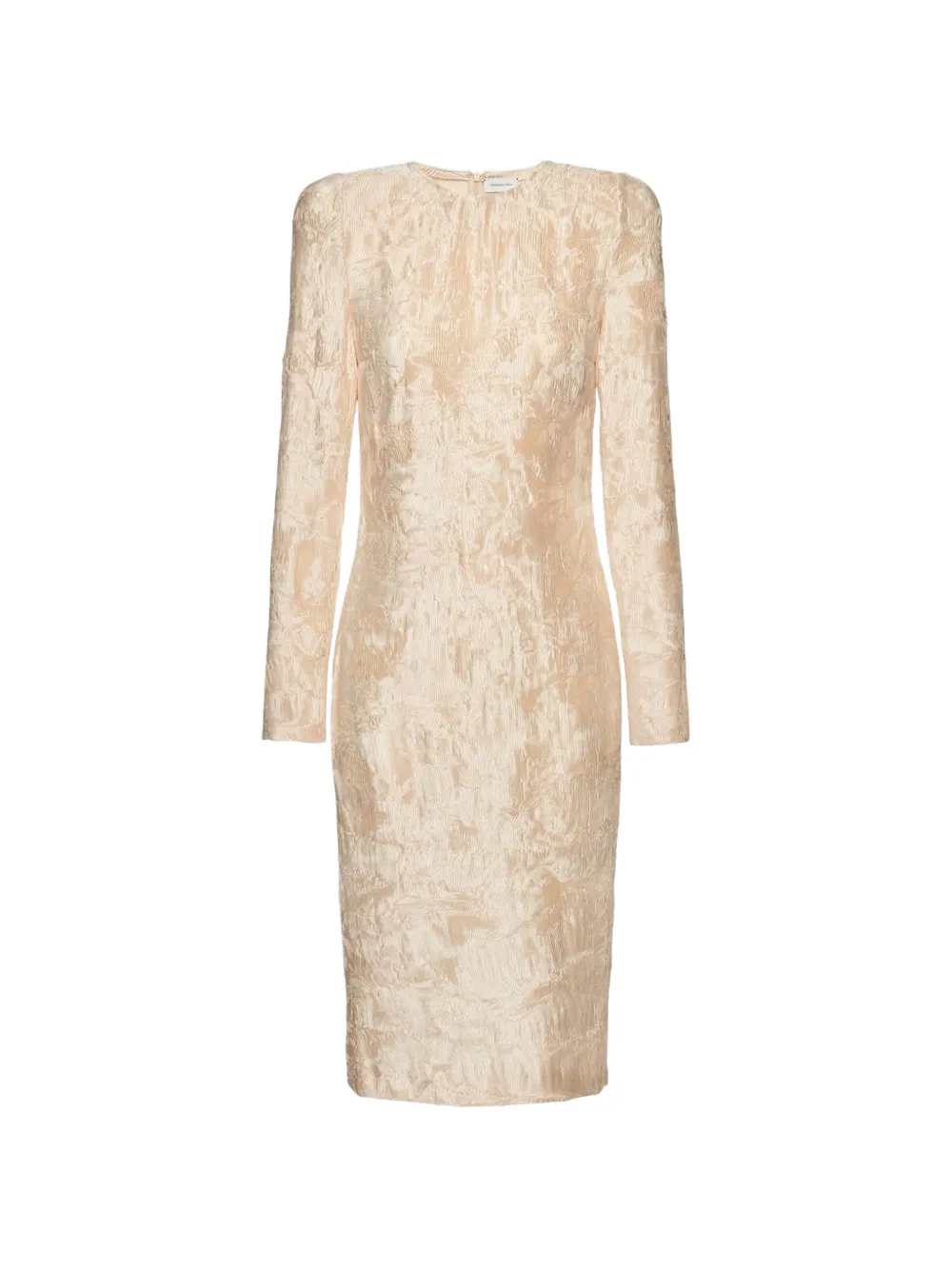 Magda Butrym textured long-sleeve midi dress - Toni neutri