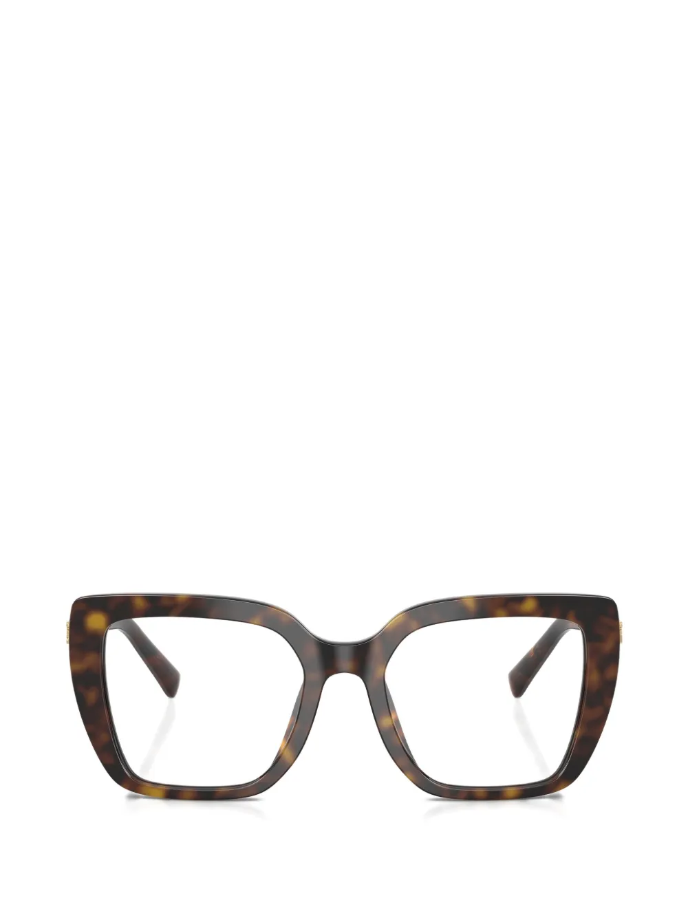 Dolce & Gabbana Eyewear geometric-frame glasses - Marrone