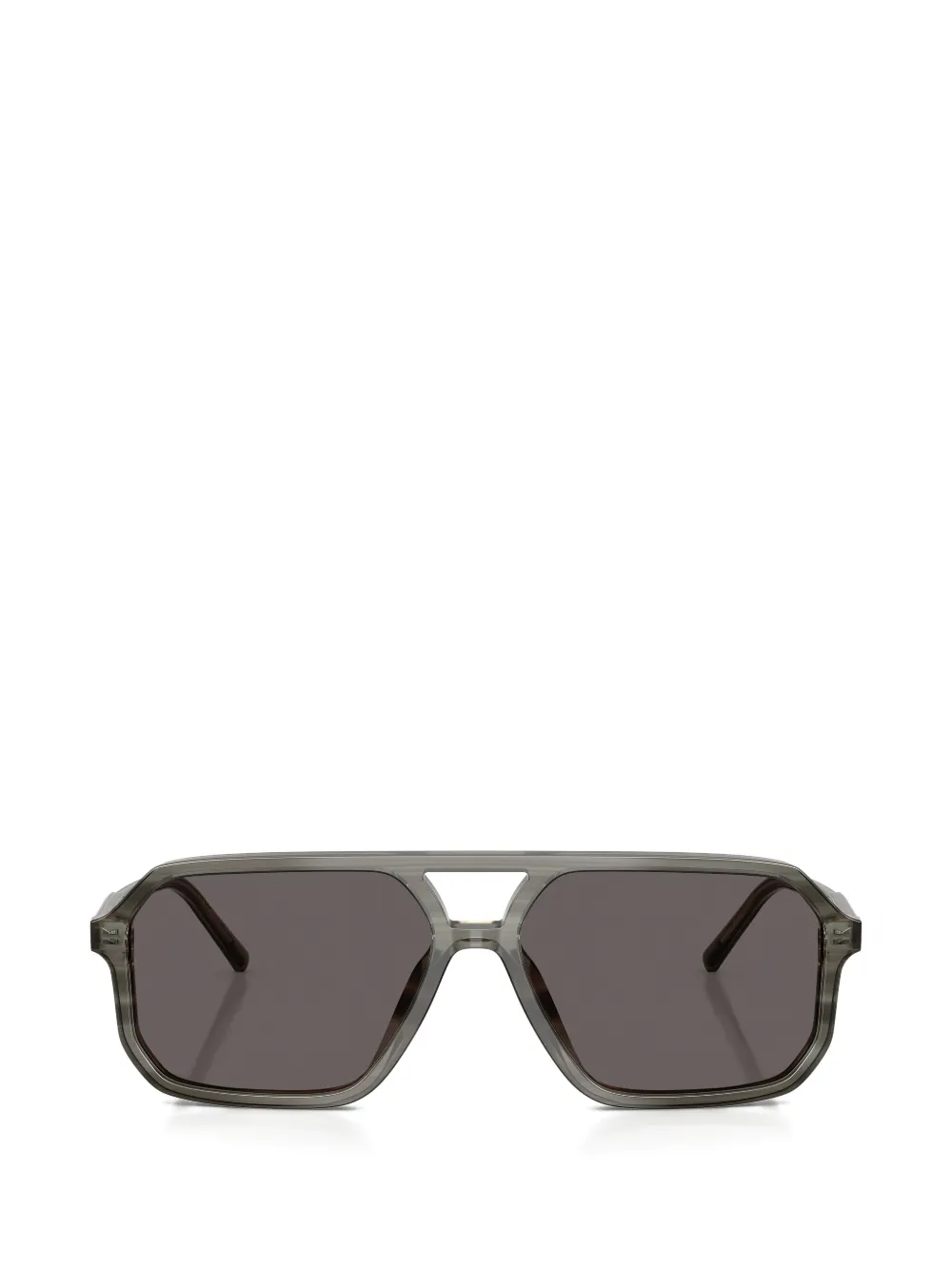 Dolce & Gabbana Occhiali da sole a righe - Grigio