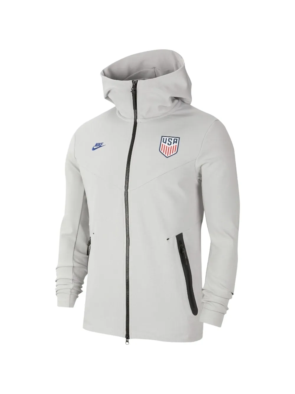Nike Felpa USMNT Tech Pack con zip - Grigio