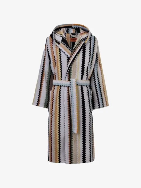 Missoni Home zigzag hooded bathrobe