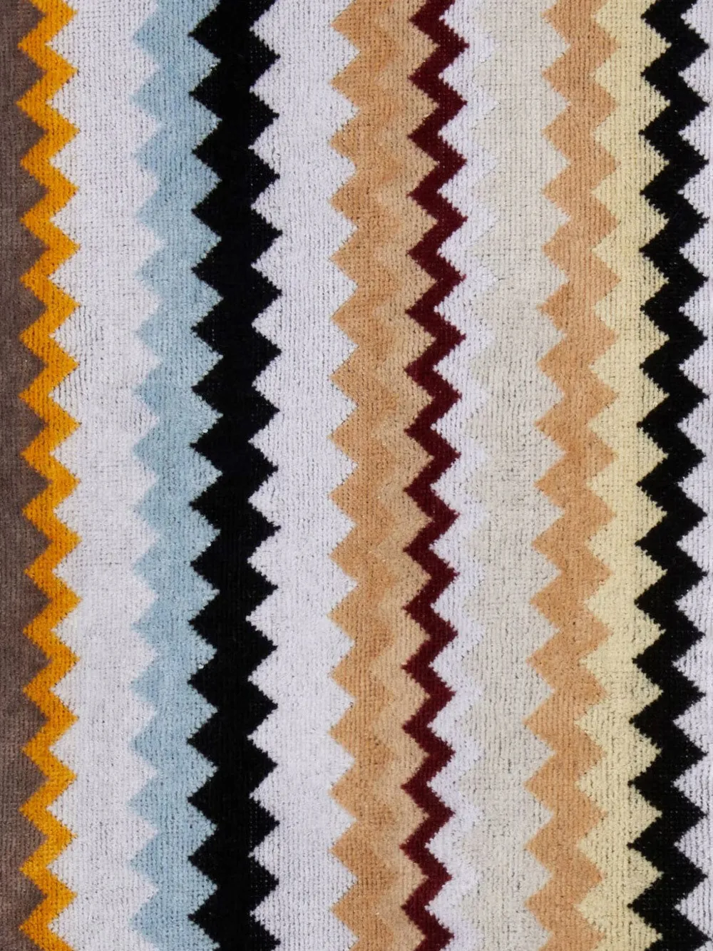 Missoni Home Badjas met capuchon en zigzag patroon Beige