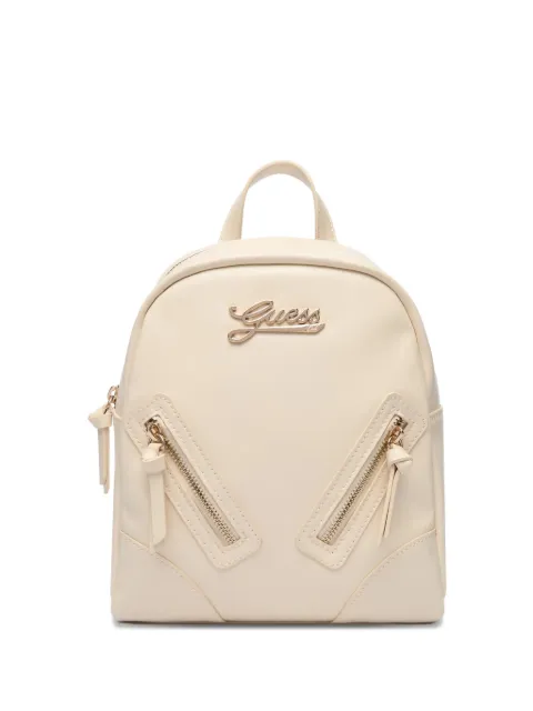 guess kids logo zipped backpack