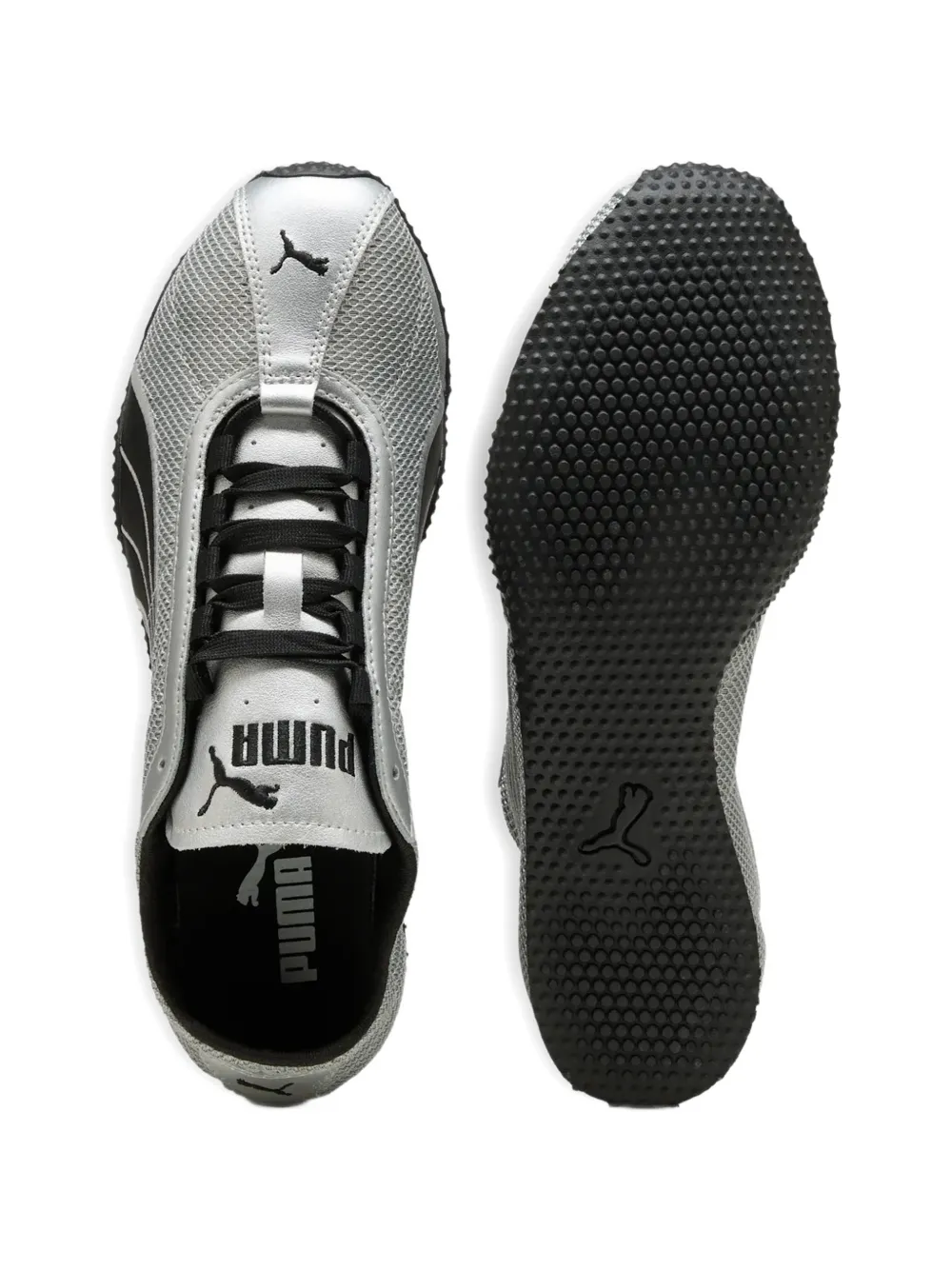 PUMA H-Street Chrome mesh-panelled sneakers Zilver