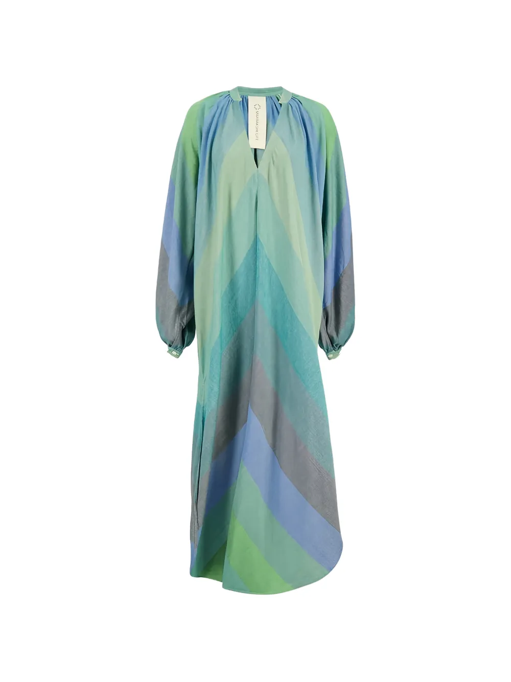 Marrakshi Life Touareg striped dress - Green
