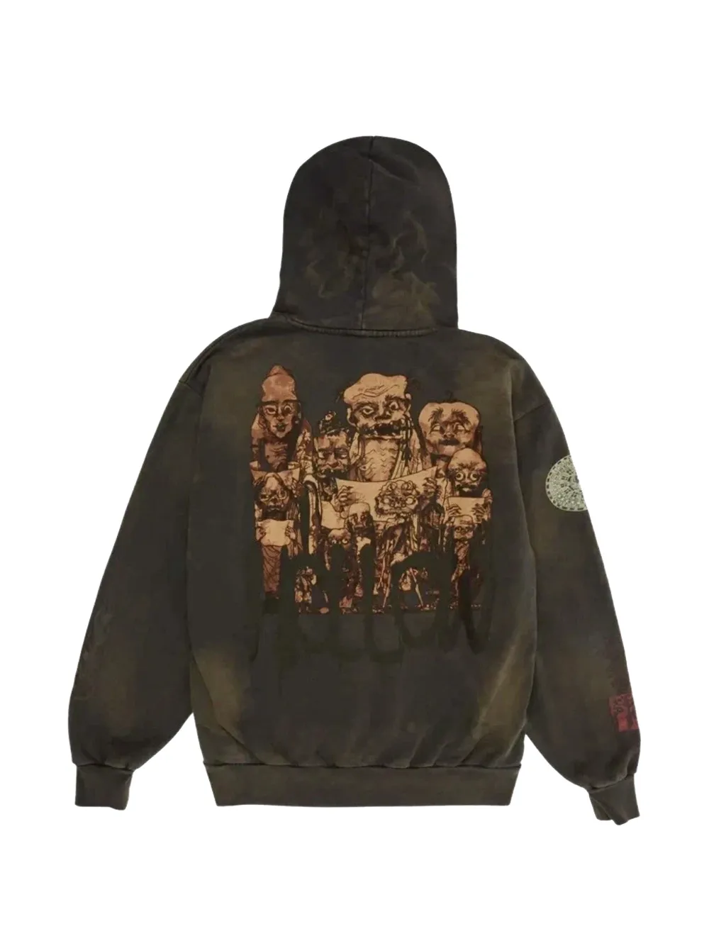 Travis Scott x Takashi Murakami grafische prints hoodie Bruin