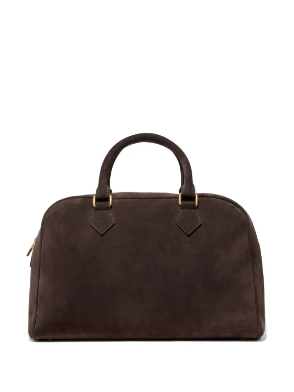Nili Lotan Jaclyn Suede Shoulder Bag in Brown