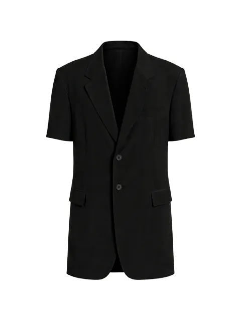 Yohji Yamamoto short-sleeve notched-lapels jacket