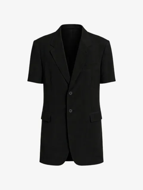 Yohji Yamamoto short-sleeve notched-lapels jacket