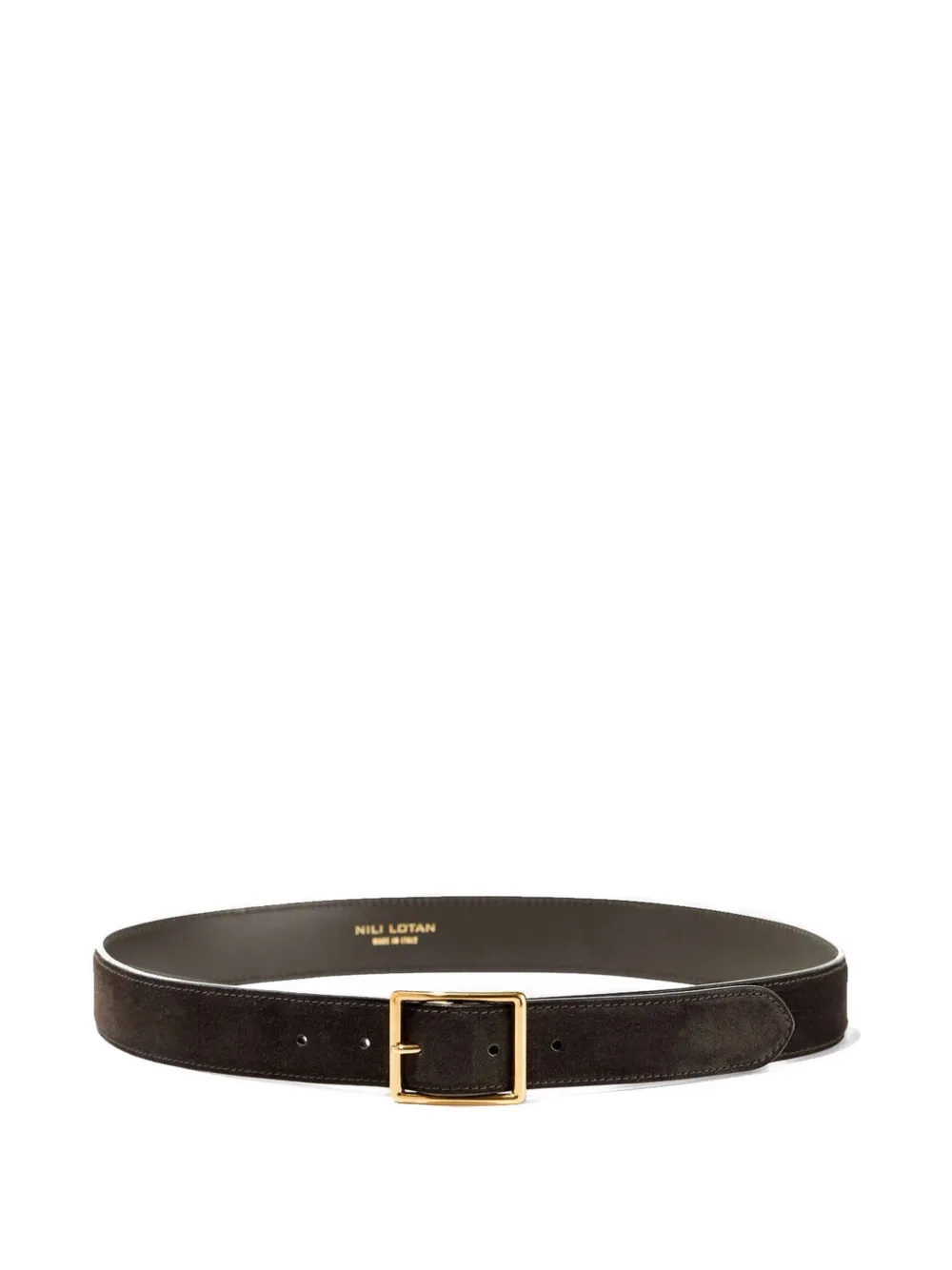 Nili Lotan Gabriele suede belt - Marrone