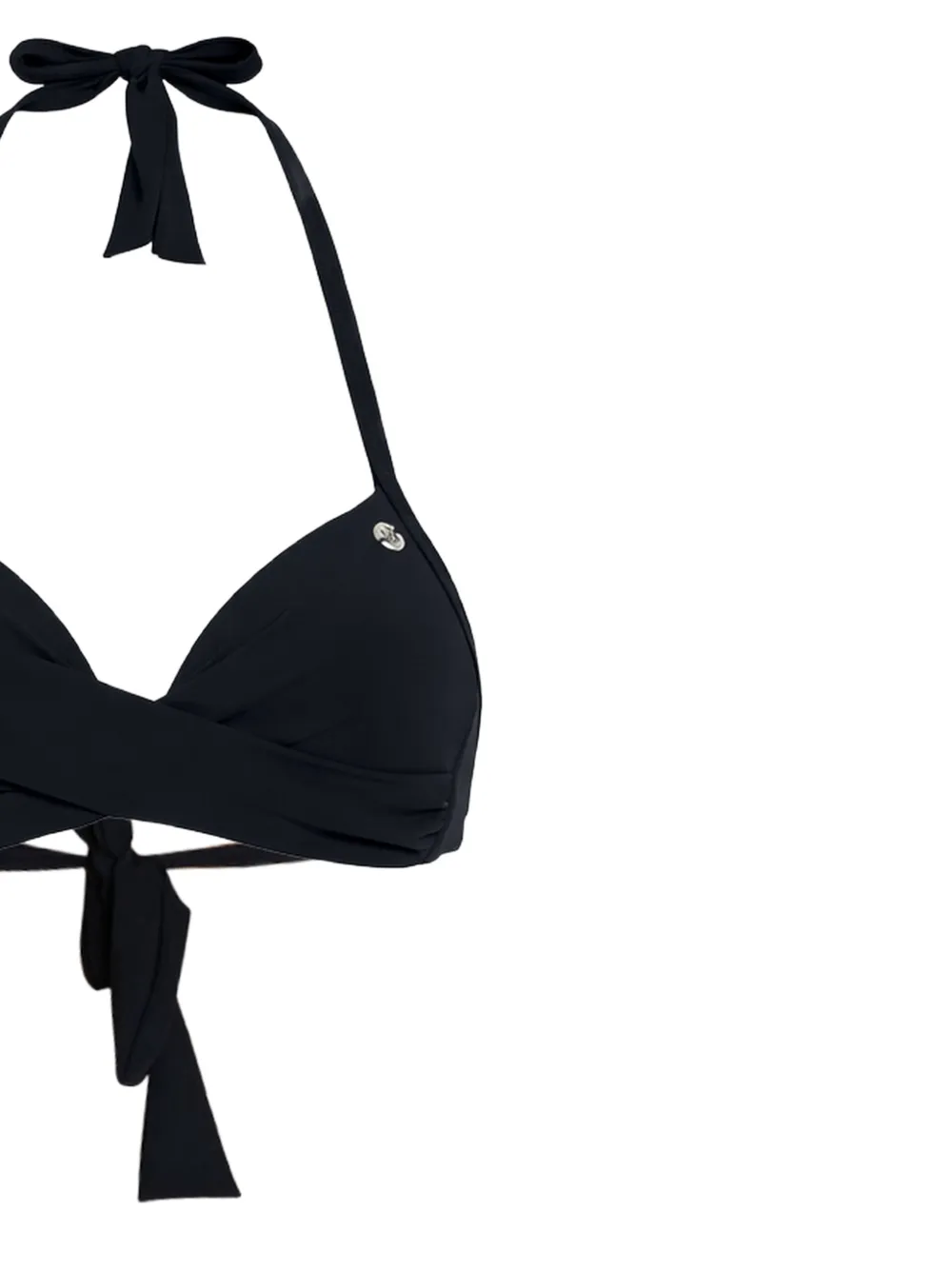 BANANA MOON Eyro bikini met halternek en gedraaid detail Zwart