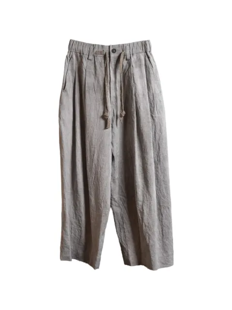 Ziggy Chen pleated drawstring trousers