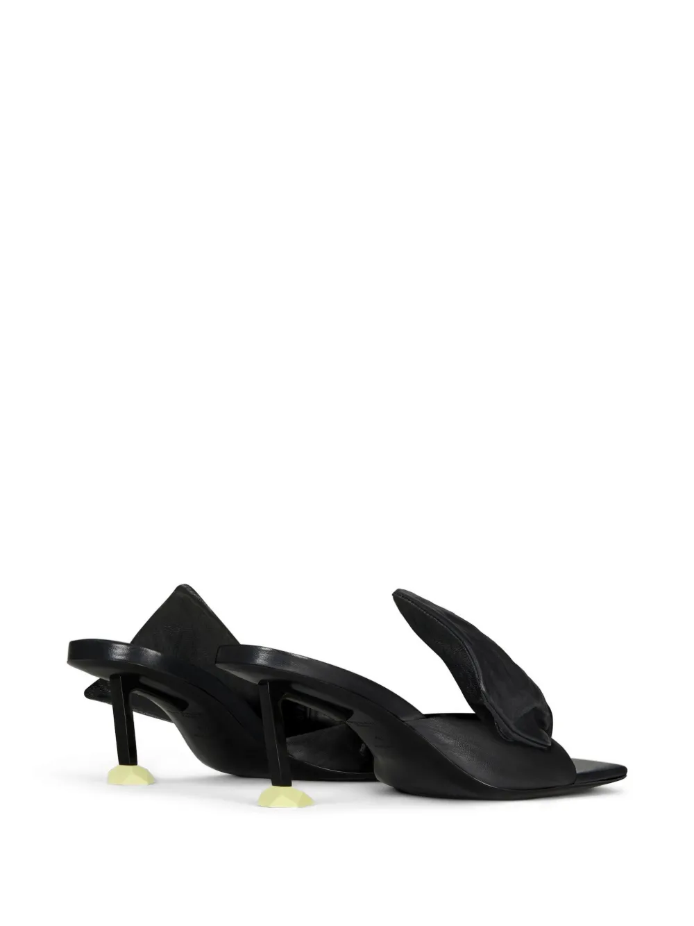 Givenchy Boudoir knot-detail square-toe sandals Zwart