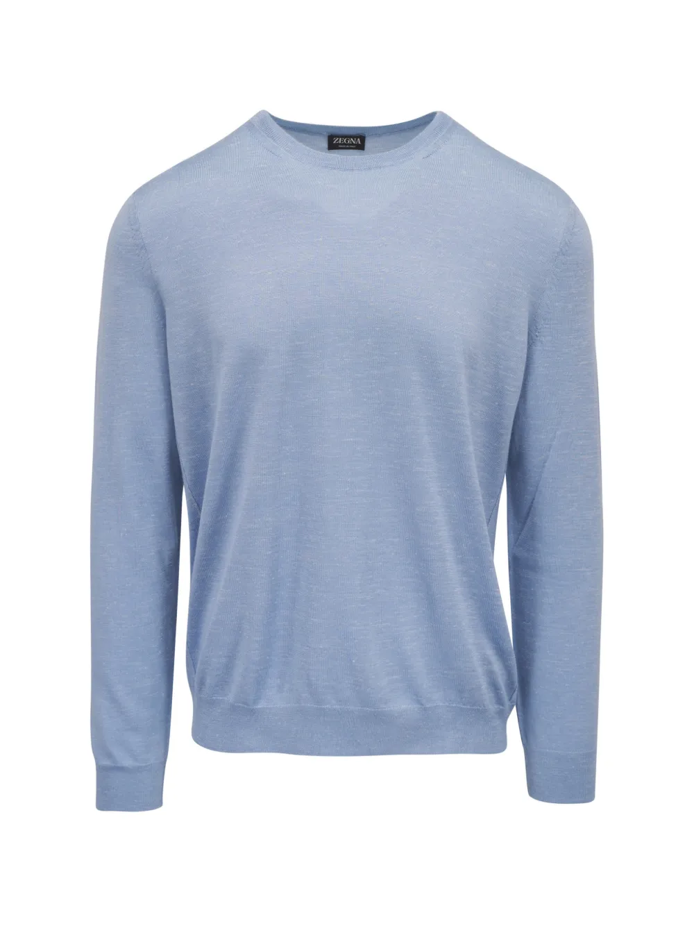 Zegna fine-knit crew-neck sweater - Blue
