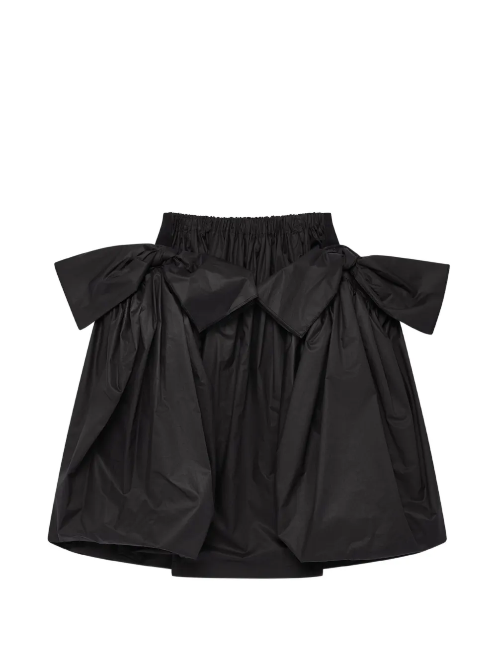 Comme des Garçons TAO bow-detail gathered skirt - Nero