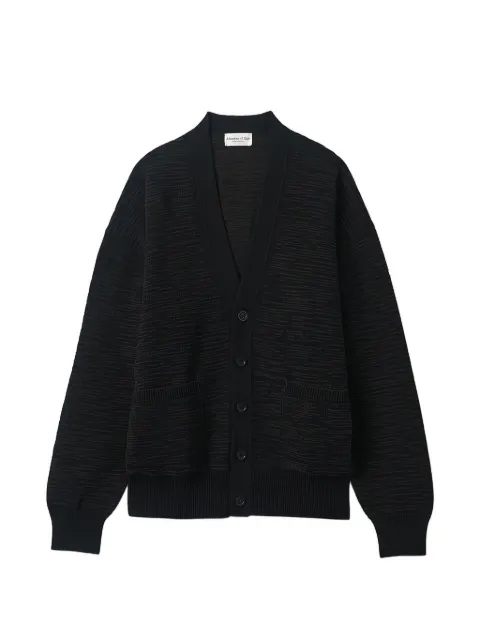 Johnstons of Elgin textured-finish V-neck cardigan