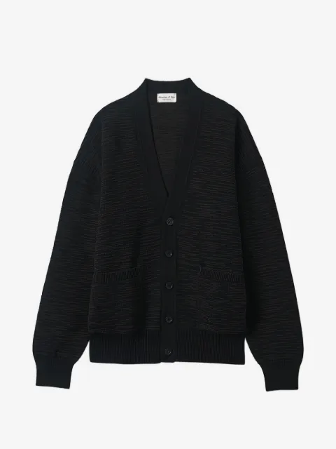 Johnstons of Elgin textured-finish V-neck cardigan