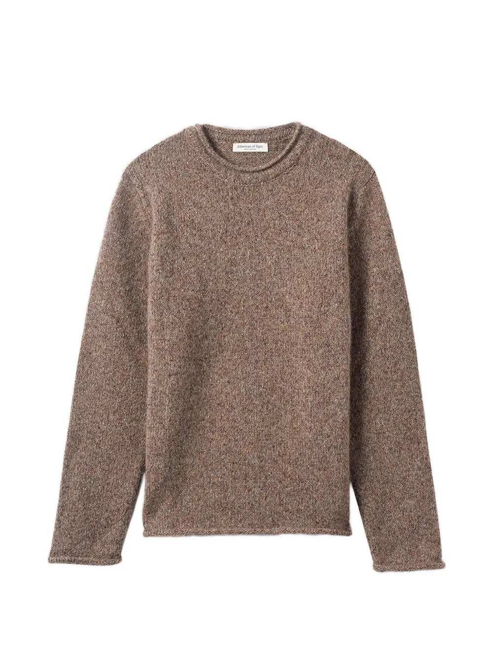 Johnstons of Elgin rolled-edge sweater - Marrone