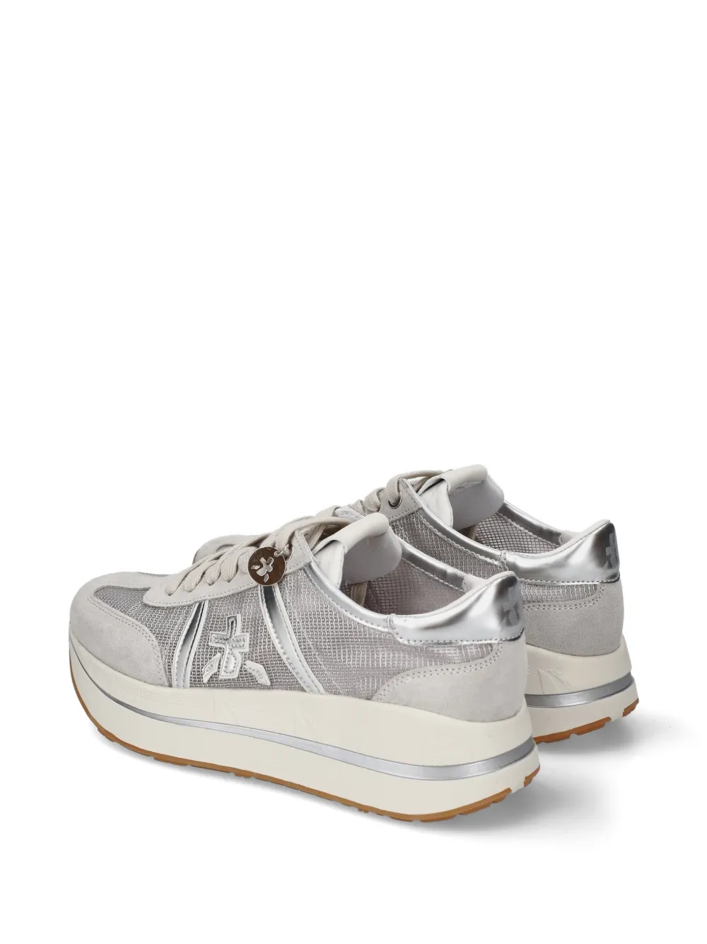 Premiata Bethcoin panelled platform sneakers Beige