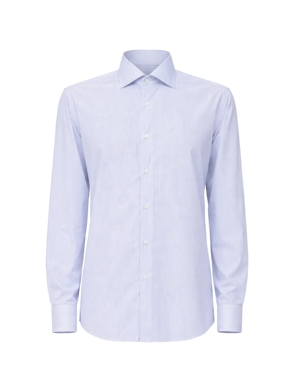 Luigi Borrelli striped long-sleeve shirt - Blu