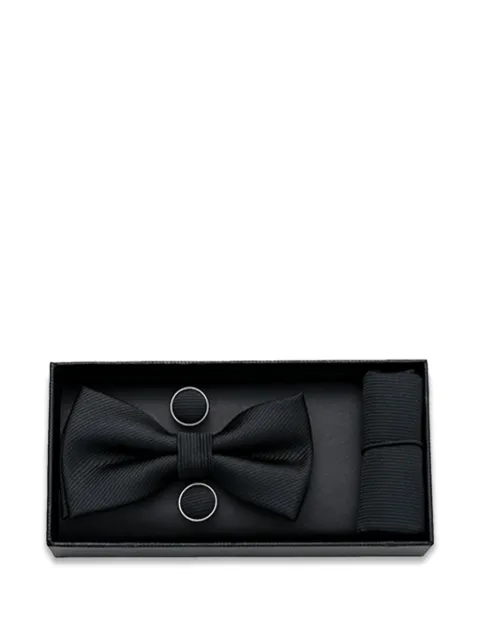 Moustache cufflinks bow tie set
