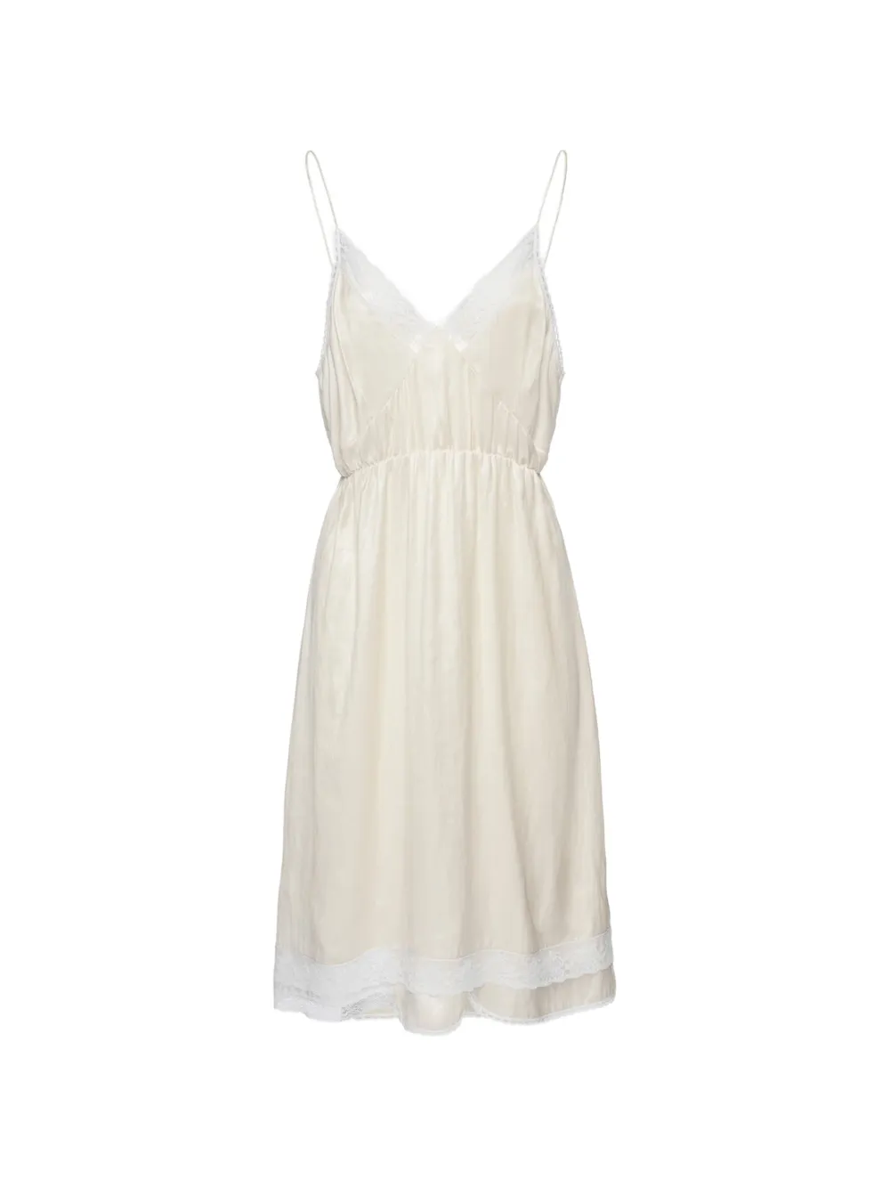 Magda Butrym lace-trim slip dress - Toni neutri